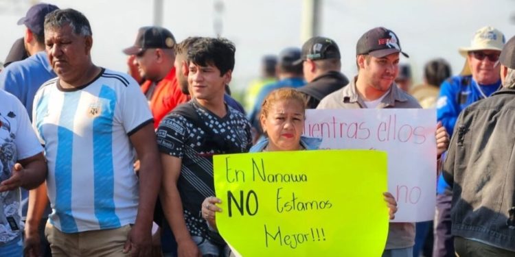 Protestas en zona de Puente Remanso