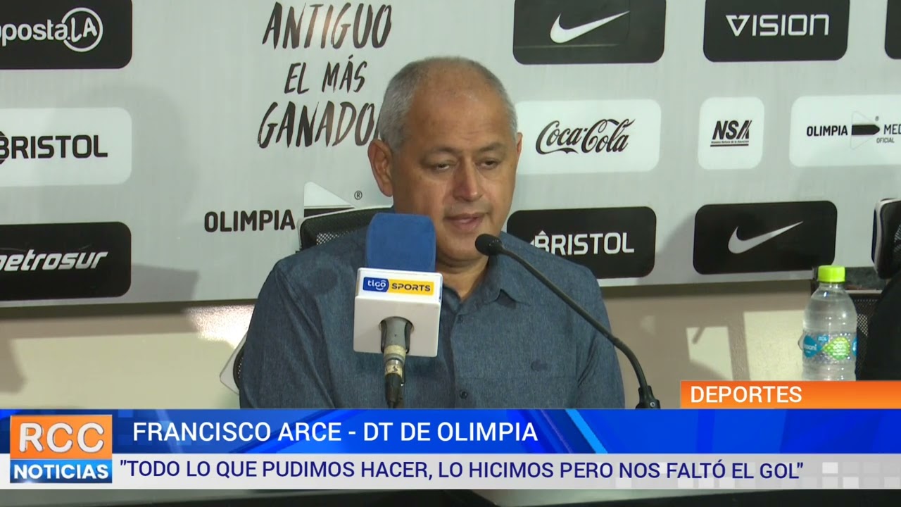 Olimpia vs. Resistencia SC: Palabras del DT Francisco Arce