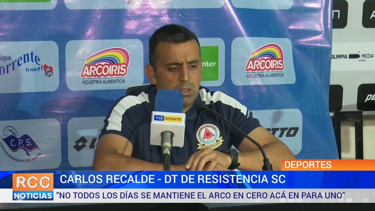 Olimpia vs. Resistencia SC: Palabras del DT Carlos Recalde