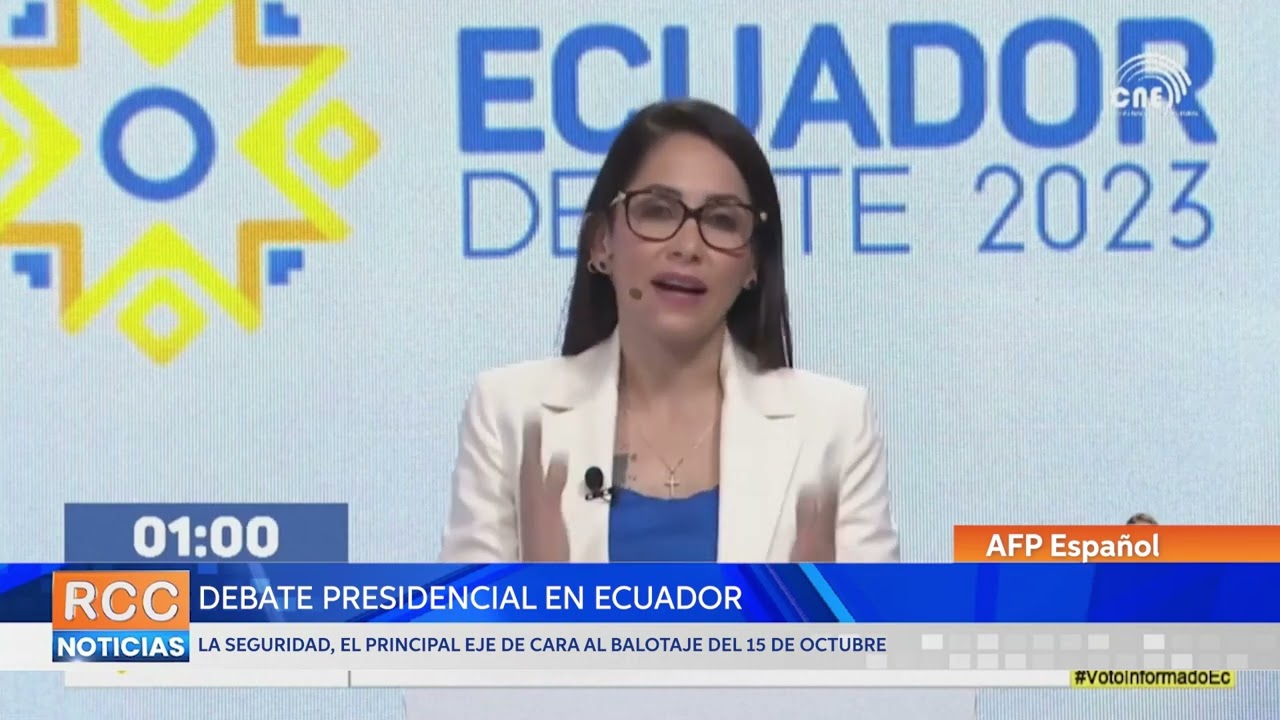 Seguridad, el principal eje en el debate presidencial de Ecuador