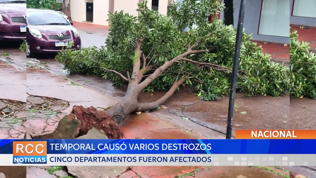 Cuantiosos destrozos ocasionados por el último temporal en varios puntos del país