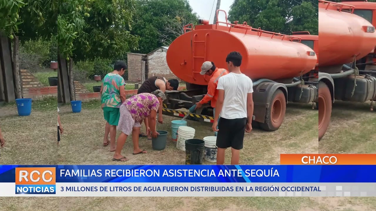 Familias afectadas por la sequía en el Chaco recibieron más de 3 millones de litros de agua