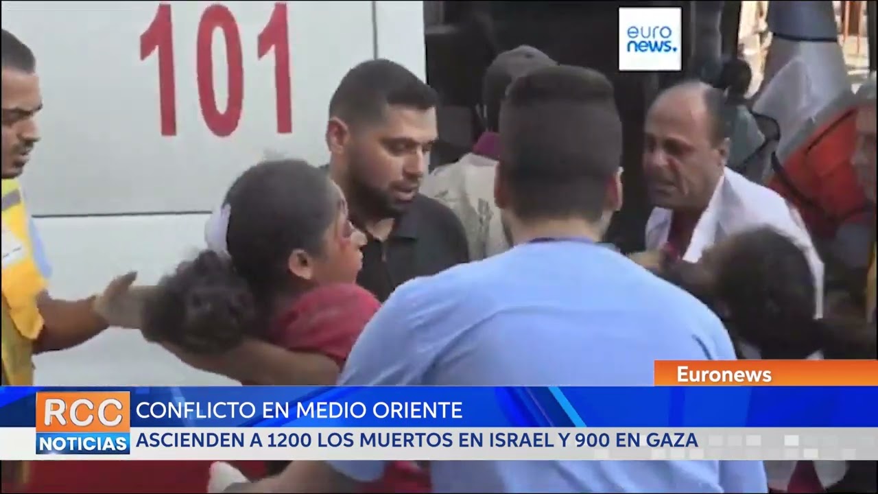 Ascienden a más de 1200 los muertos en Israel y 900 en Gaza por el conflicto en medio oriente
