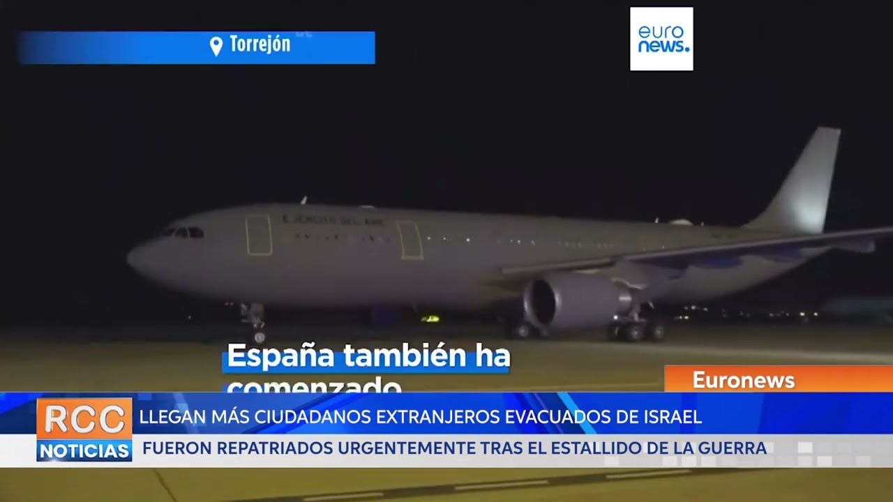 Llegan más ciudadanos extranjeros evacuados de Israel a Europa, entre ellos 200 españoles