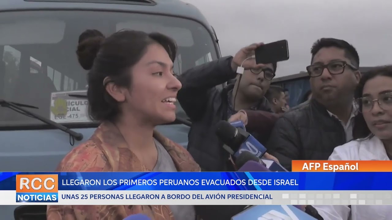 Retornan a Perú primeros evacuados de Israel