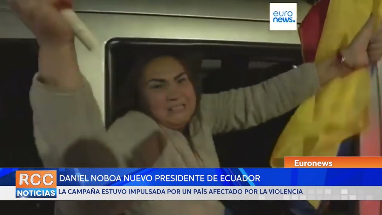 Daniel Noboa gana las elecciones presidenciales en Ecuador