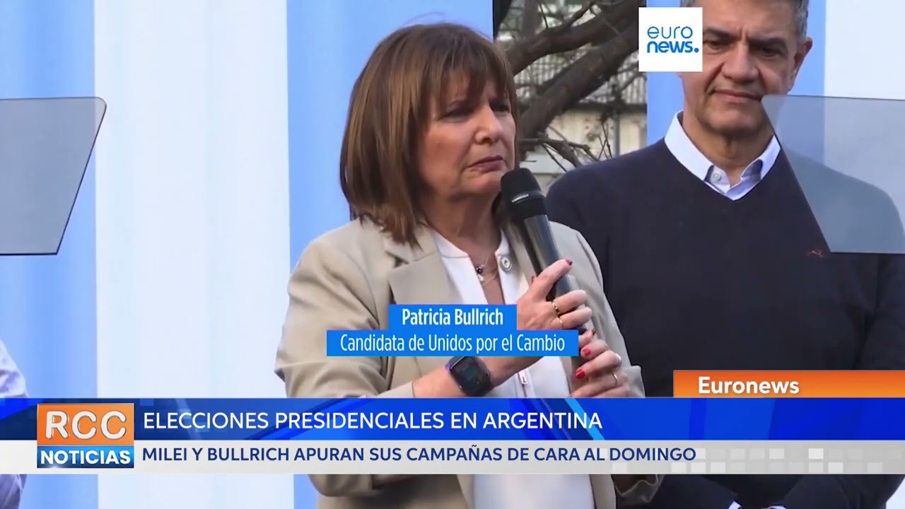 Milei y Bullrich apuran la campaña de las elecciones de este domingo en Argentina
