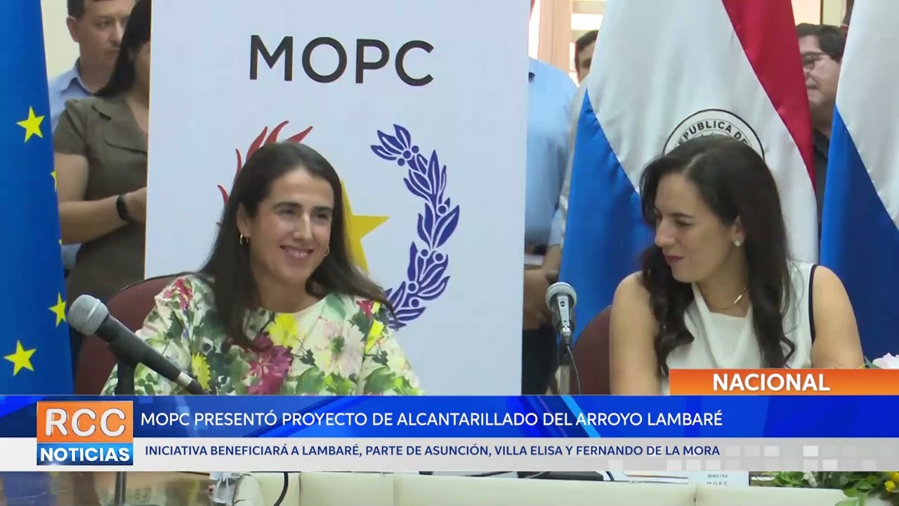 MOPC anuncia construcción de alcantarillado de la cuenca del arroyo Lambaré