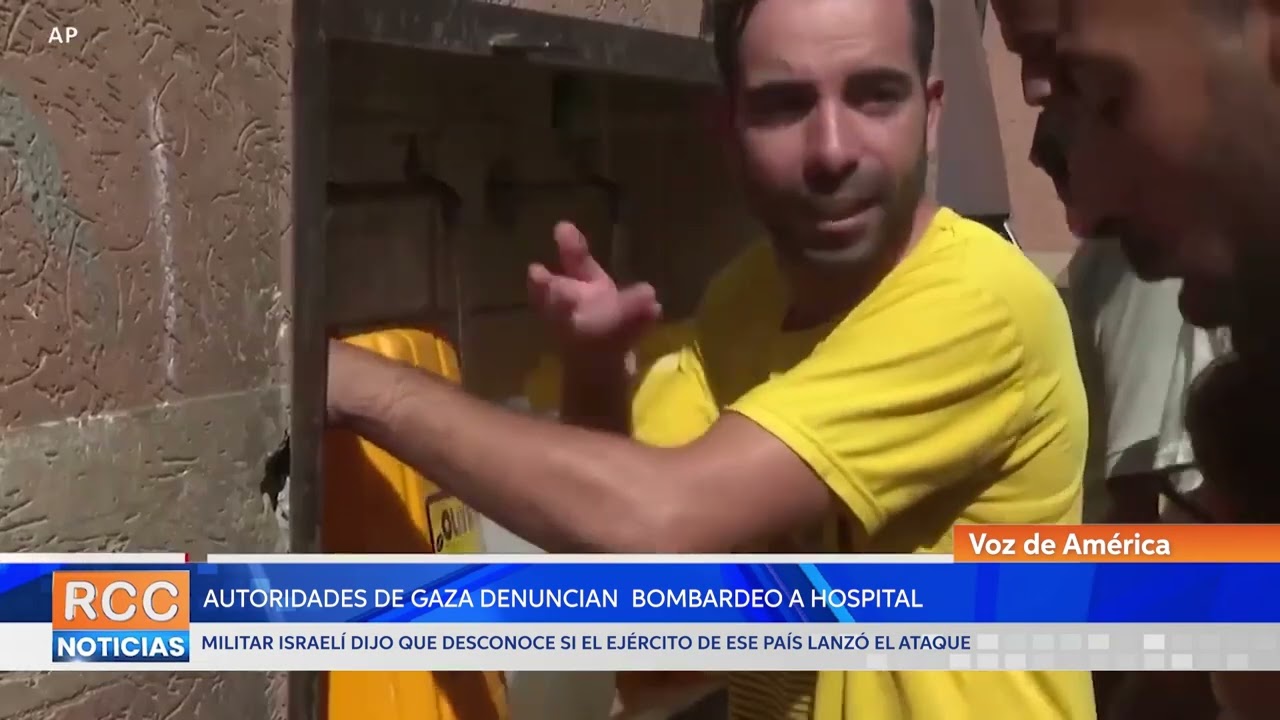Autoridades de Gaza denuncian que bombardeo a hospital deja cientos de fallecidos