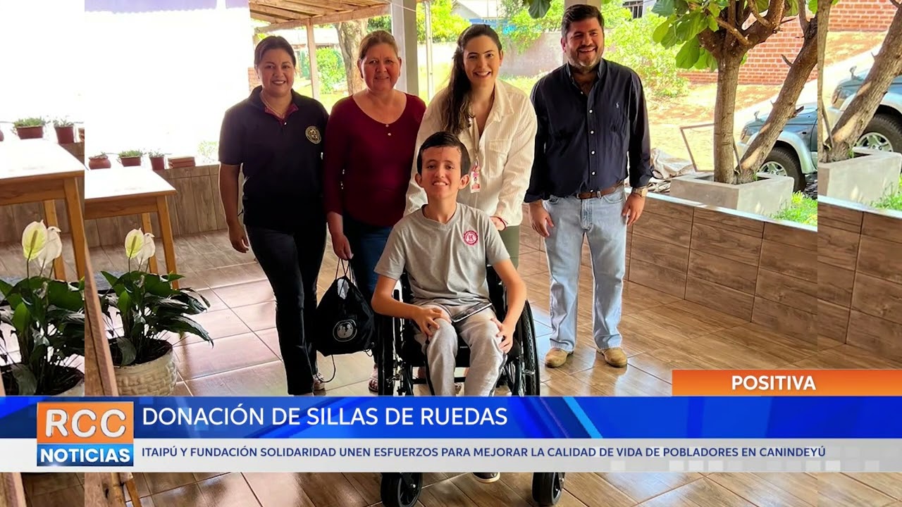 Donan sillas de ruedas para mejorar la calidad de vida de pobladores en Canindeyú