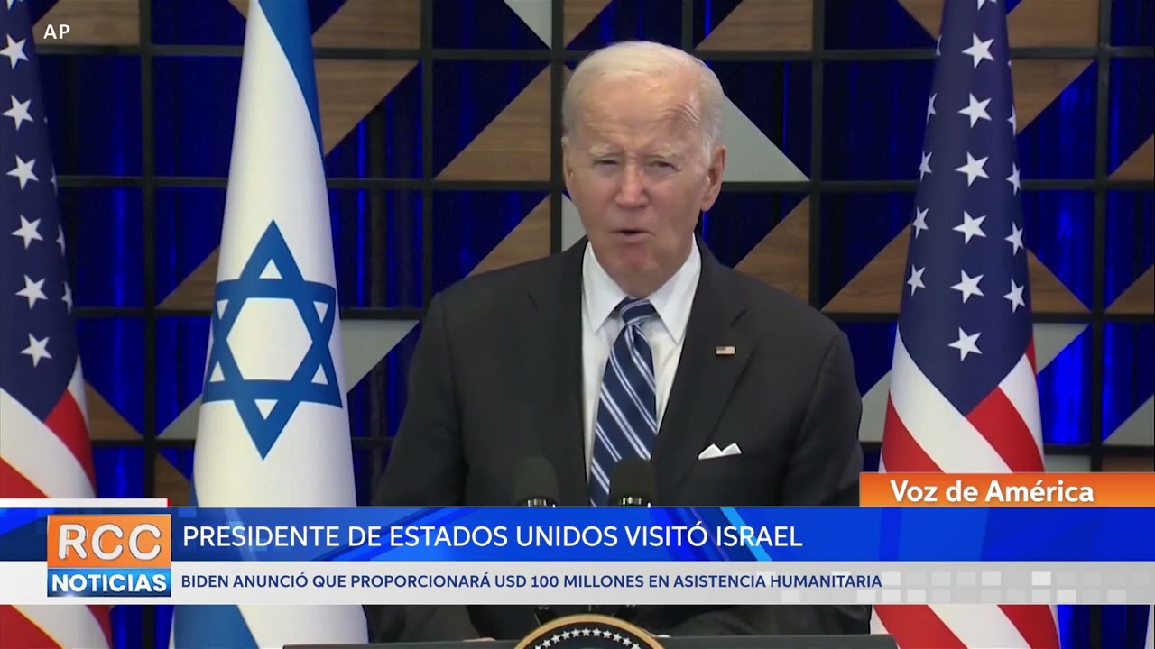 Biden visita a Israel para ratificar apoyo