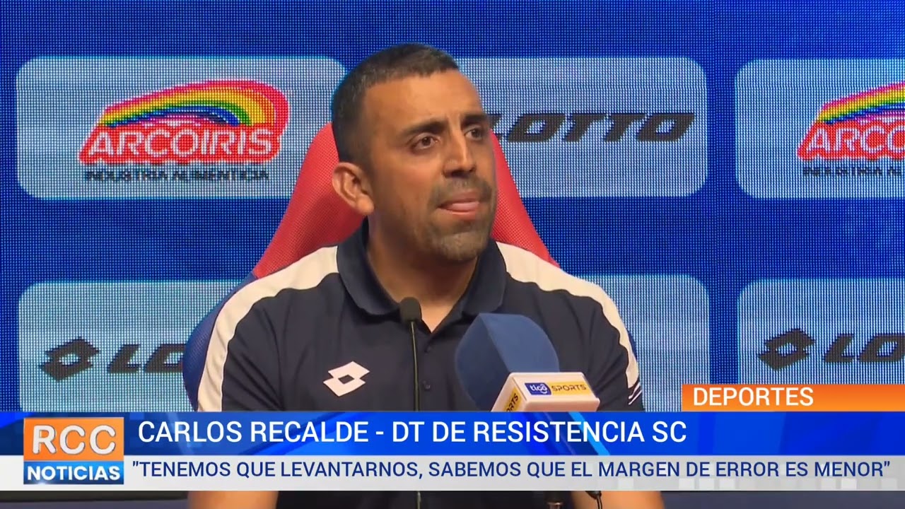 Cerro Porteño vs. Resistencia SC: Conferencia de Prensa del entrenador Carlos Recalde