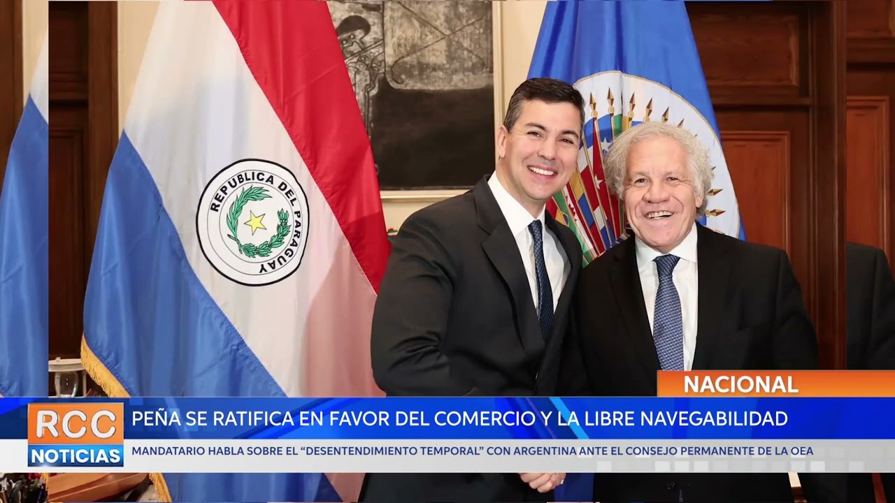 Presidente Peña se ratifica en favor del comercio y la libre navegabilidad ante la OEA
