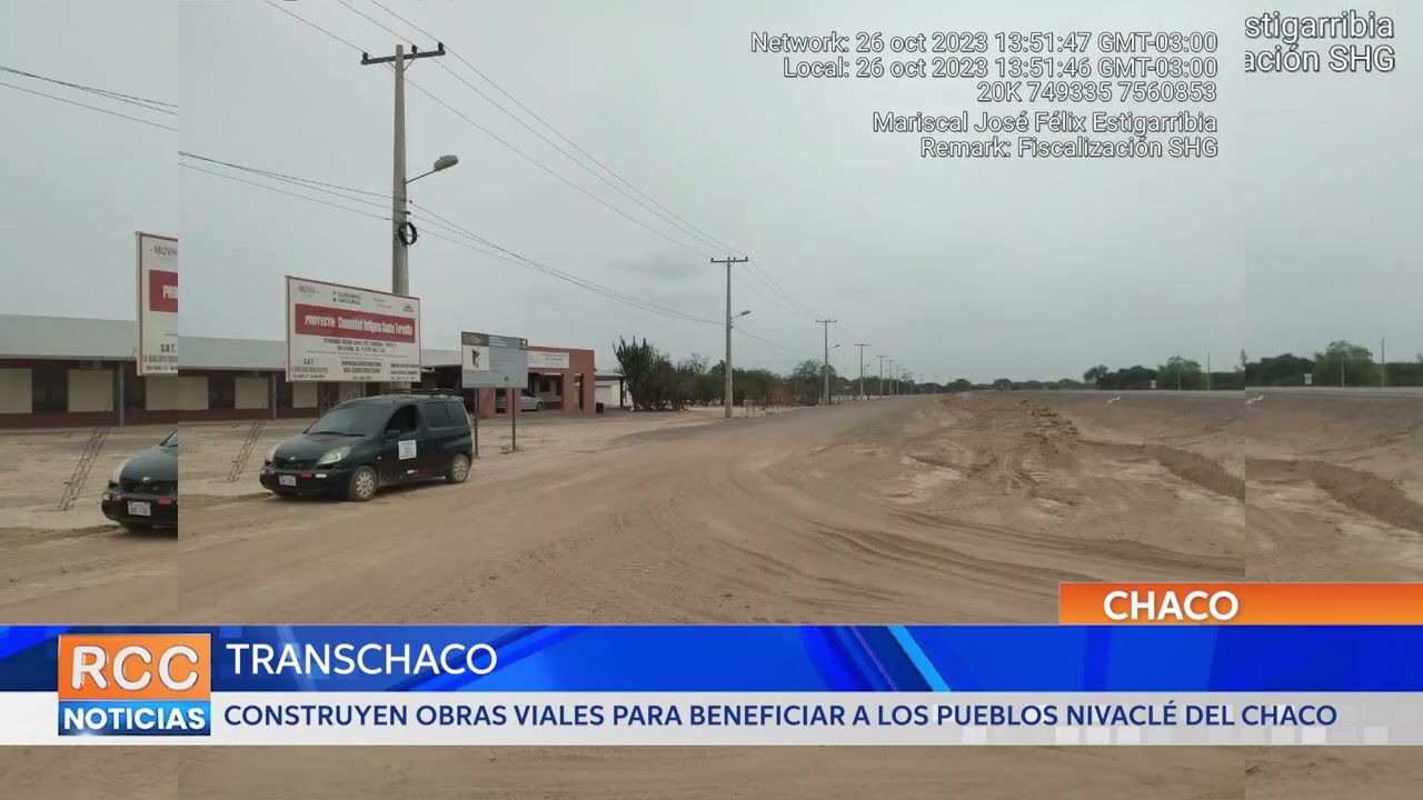 Transchaco: construyen obras viales para beneficiar a los pueblos Nivaclé del Chaco Central