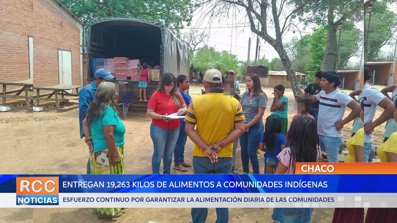 El Ministerio de Desarrollo Social del Paraguay entregó alimentos a comunidades indígenas