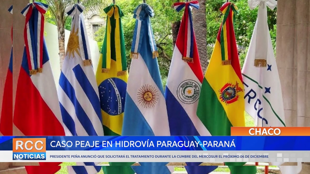 Paraguay planteará tratamiento del peaje en la Hidrovía durante la Cumbre del Mercosur