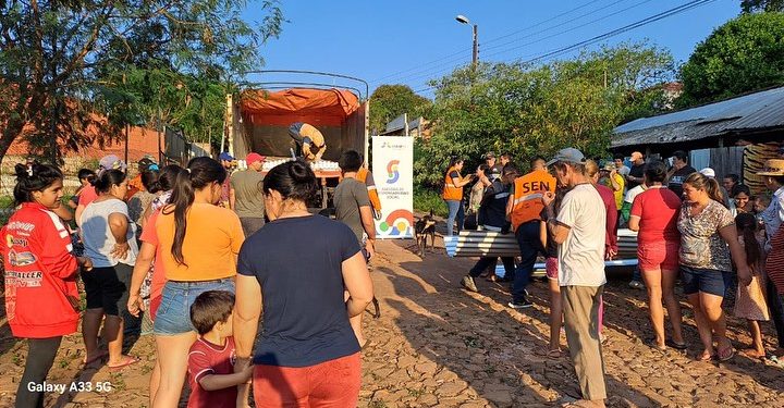 Itaipu y SEN cooperan para asistir a familias afectadas por temporal en Caaguazú