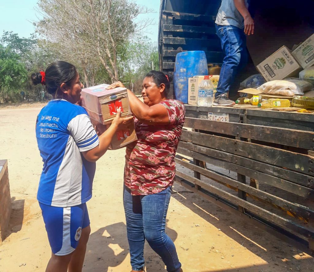 El Ministerio de Desarrollo Social del Paraguay entrega 19,263 kilos de alimentos a comunidades indígenas