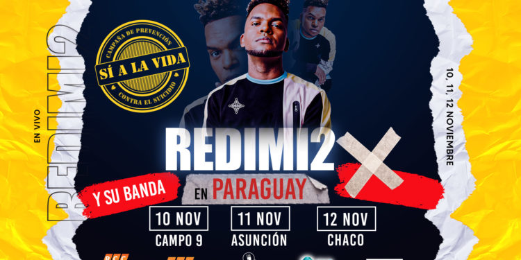 ¡Si a la Vida! Es la campaña de prevención que impulsa el concierto con Redimi2 en Paraguay