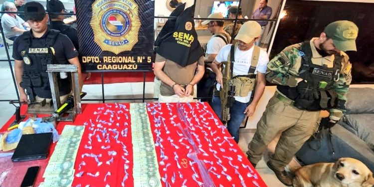 Agentes de la Senad detuvieron a cabecilla de red de microtráfico en Caaguazú