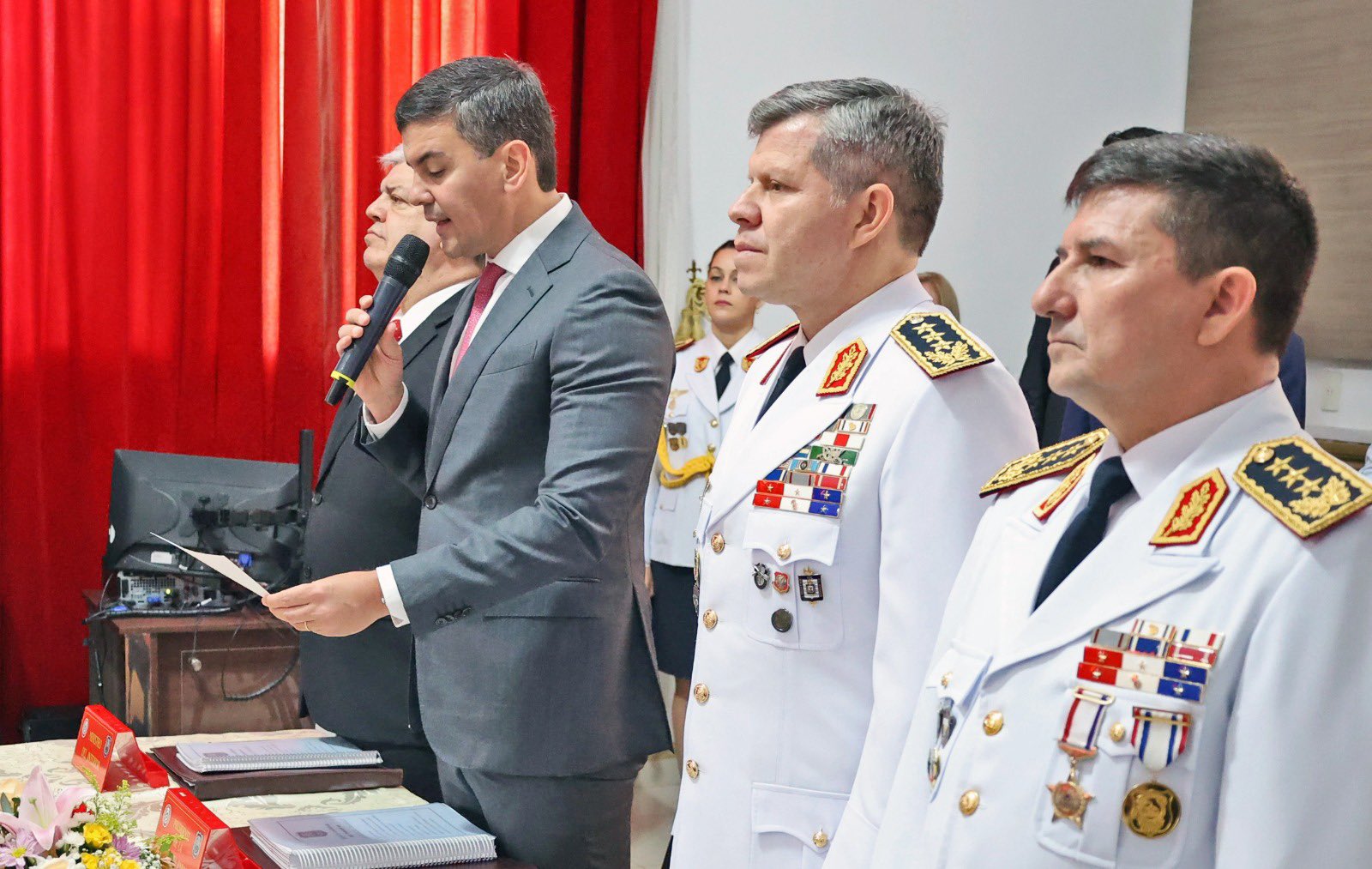 Presidente Peña encabezó acto de apertura del Tribunal de Calificaciones de Servicio de la Policía Nacional