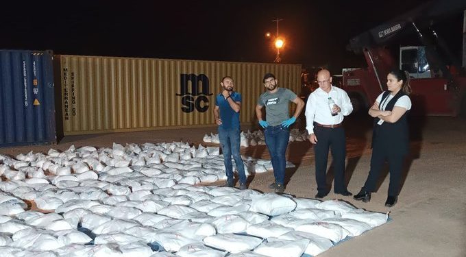 Incautan más de 3.300 kilos de cocaína entre bolsas de arroz en puerto de Villeta