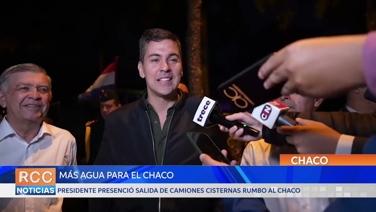 Presidente presenció salida de camiones con más de 360.000 litros de agua al Chaco