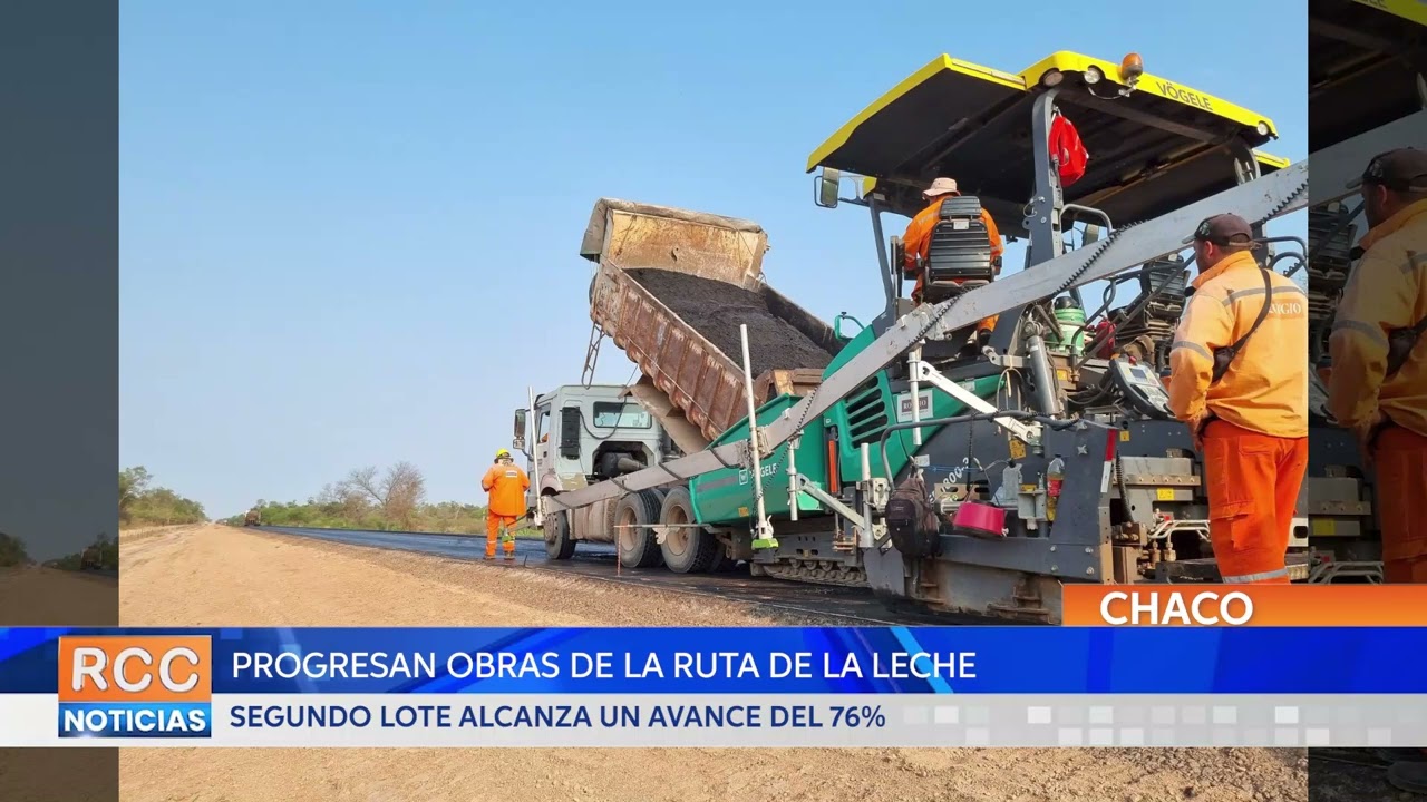 Ruta de la Leche presenta más del 70% de avance en el Lote 2
