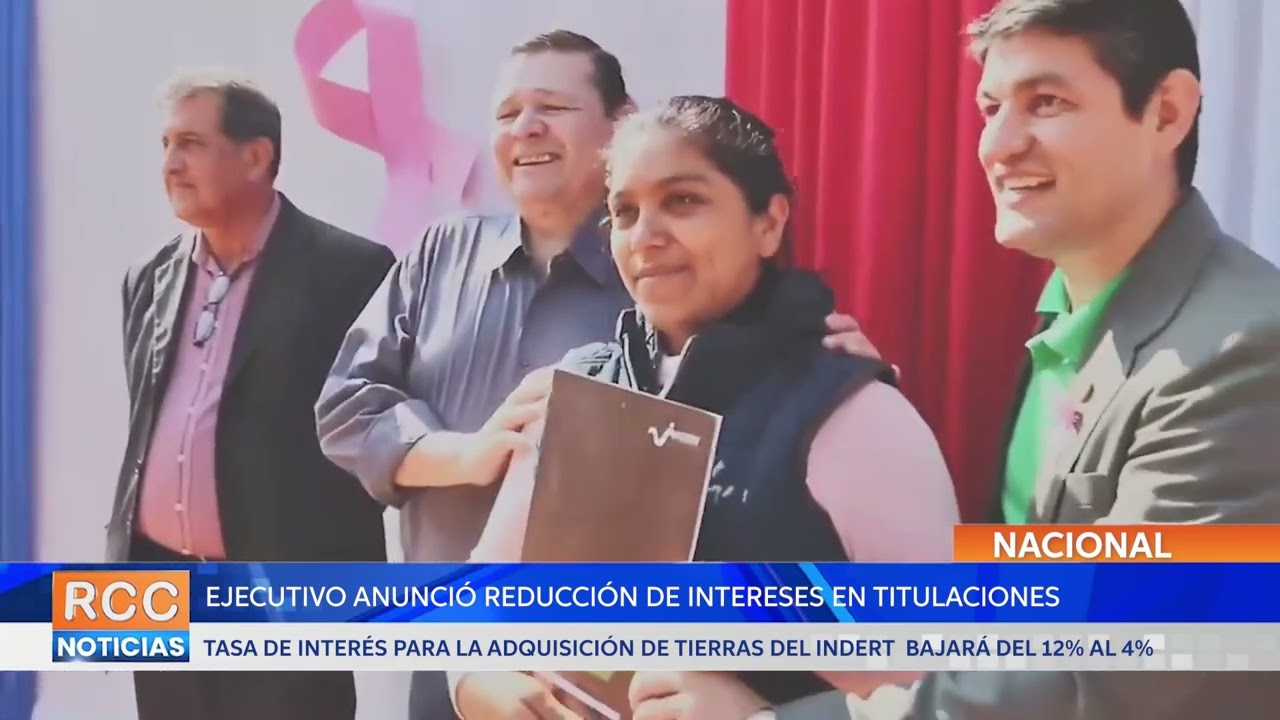 Ejecutivo reduce los intereses para la titulación de tierras sujetos a la Reforma Agraria