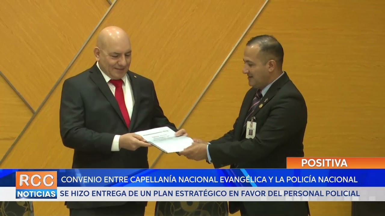 Capellanía Nacional Evangélica hizo entrega de un plan estratégico en favor del personal policial