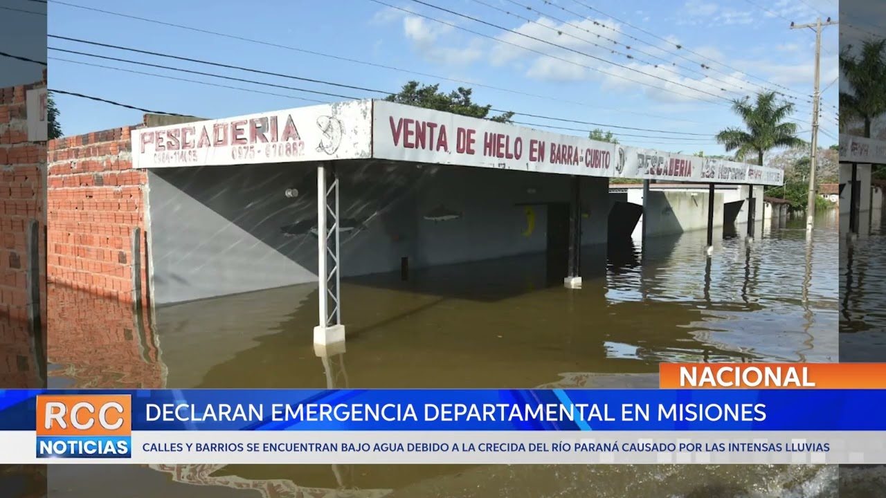 Declaran emergencia departamental en Misiones