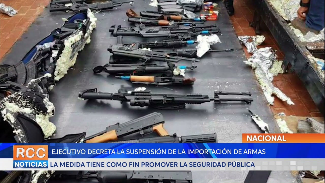 Presidente Peña decreta la suspensión de la importación de armas