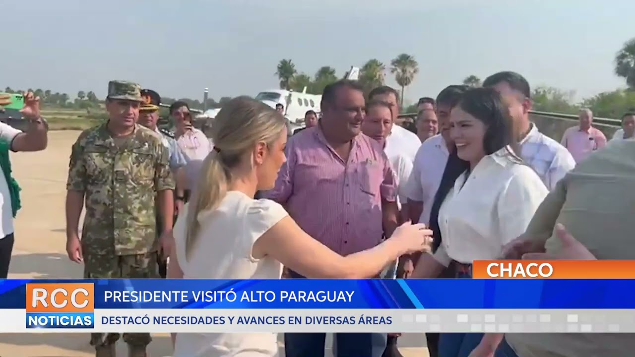 Presidente de la República y ministros estuvieron visitando el departamento de Alto Paraguay