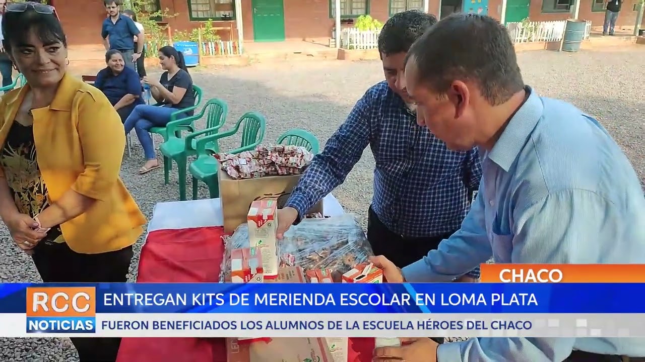 Realizaron la última entrega de la “Merienda Escolar” en la Escuela Héroes del Chaco de Loma Plata