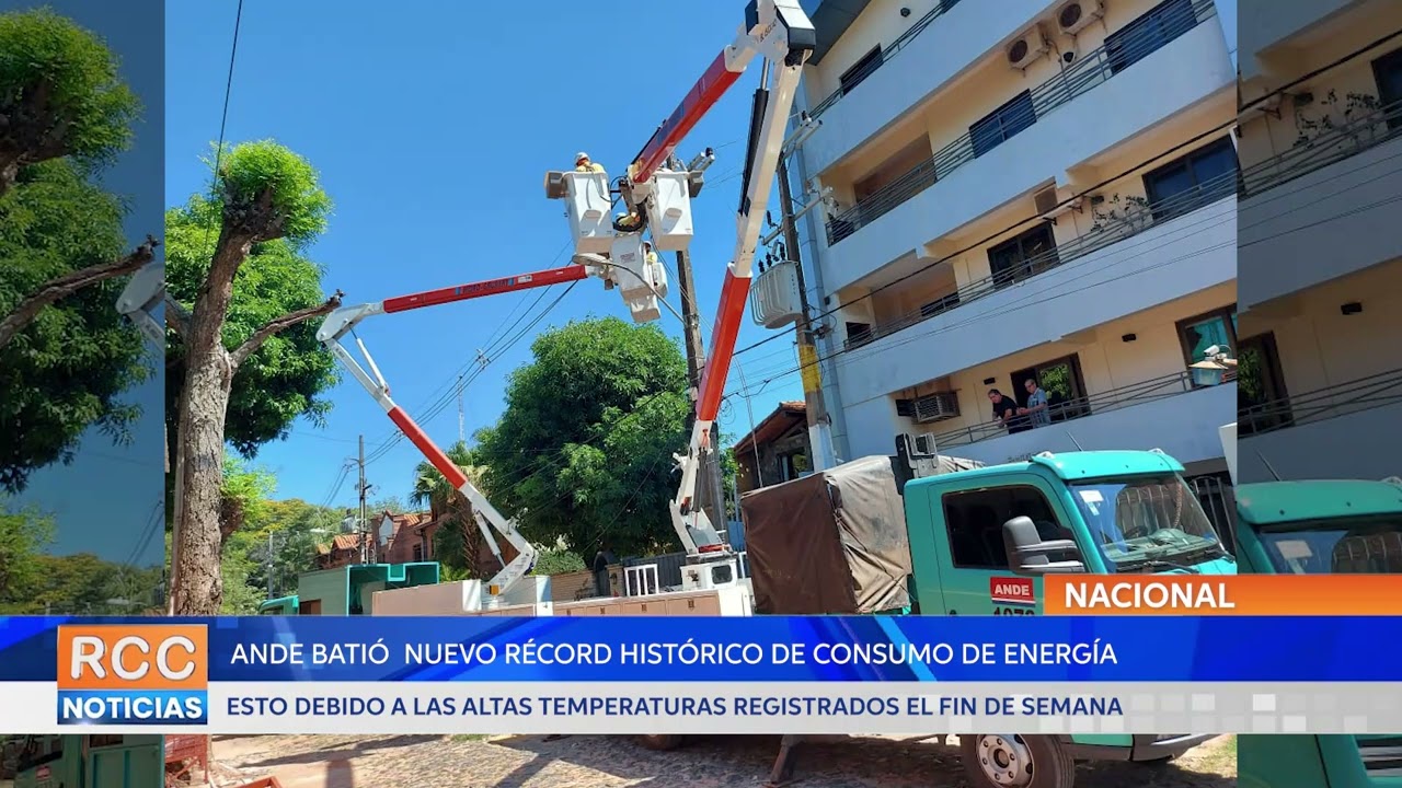 ANDE registró nuevo récord histórico de consumo tras intenso calor del fin de semana