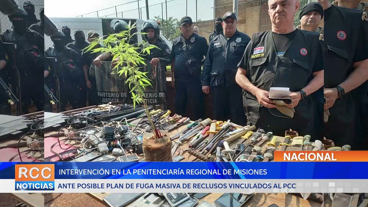Ministerio de Justicia intervino el penal de Misiones ante posible plan de fuga