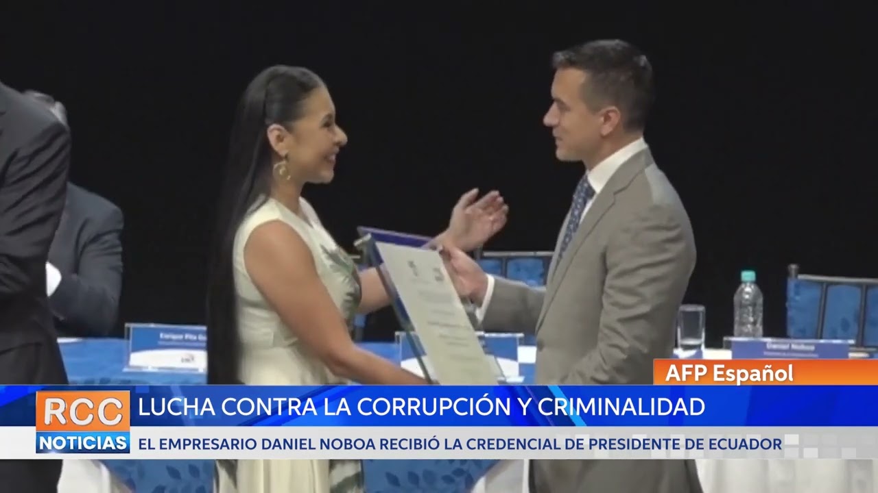 Presidente electo de Ecuador anuncia lucha contra corrupción y criminalidad