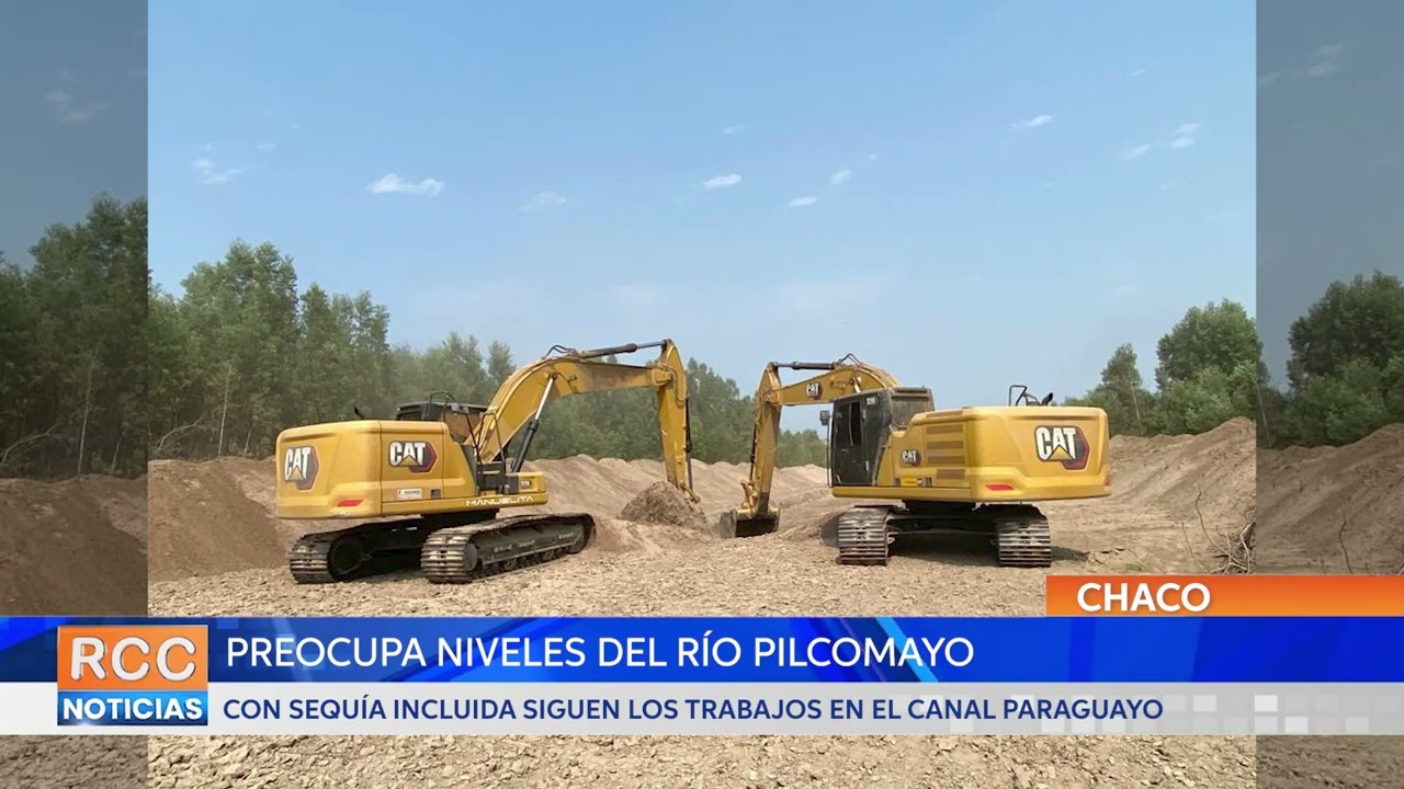 Niveles del Pilcomayo se mantienen por debajo de lo normal mientras siguen los trabajos en el canal