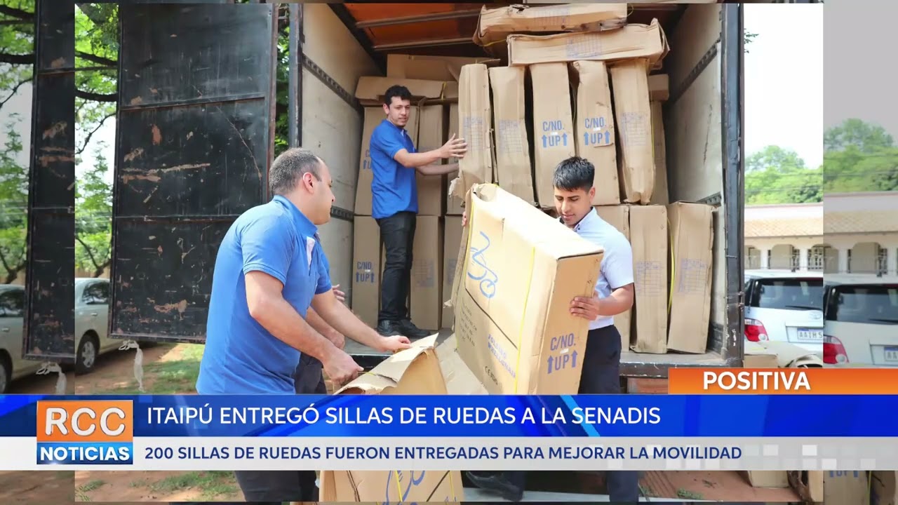 Itaipu Binacional entregó 200 sillas de ruedas a Senadis