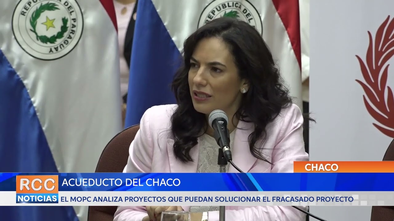 MOPC analiza tres proyectos para dar solución definitiva al Acueducto del Chaco