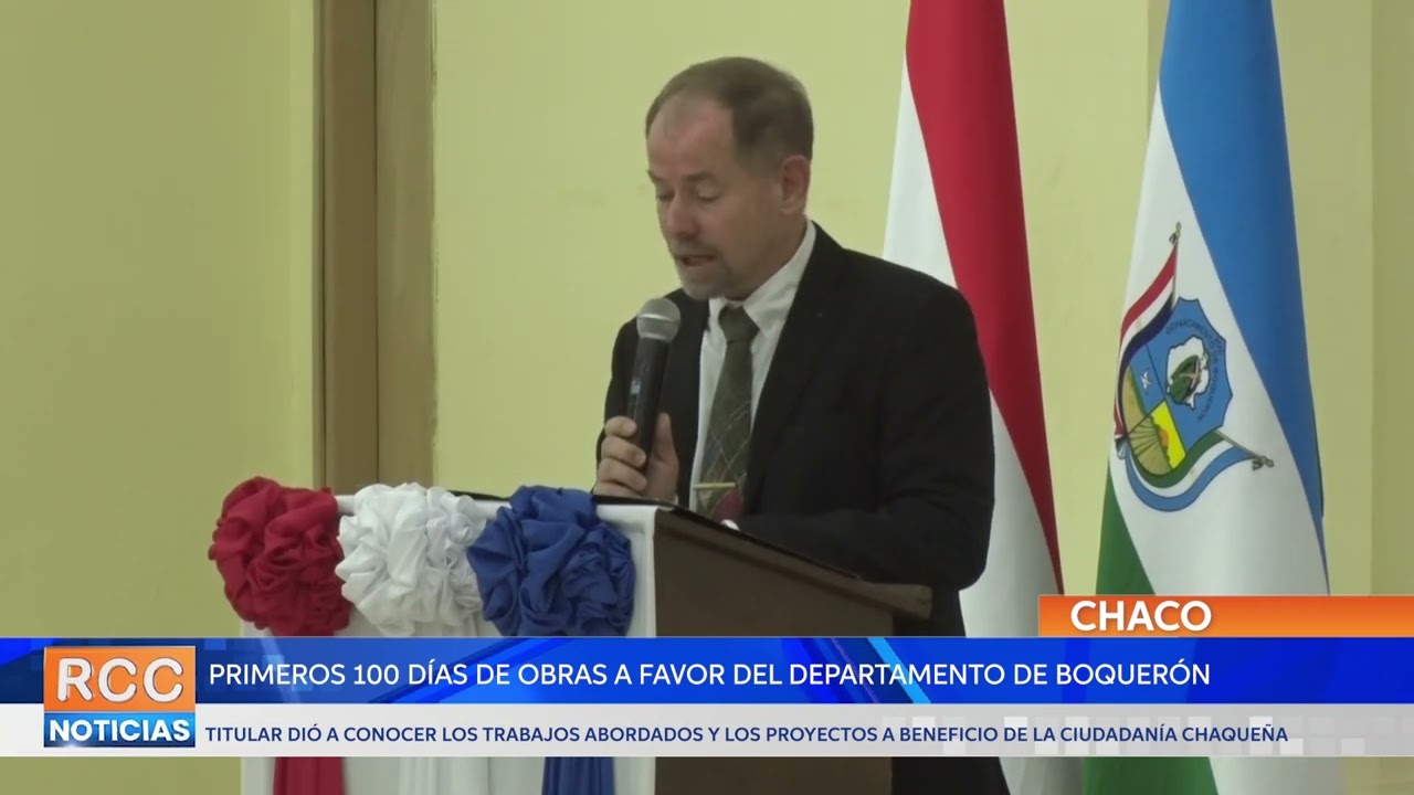 Primeros 100 días de obras a favor del Departamento de Boquerón