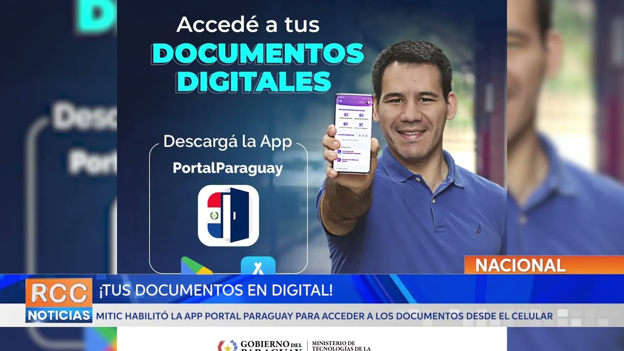 Habilitan PortalParaguay, la app para obtener los documentos de portación obligatoria en digital