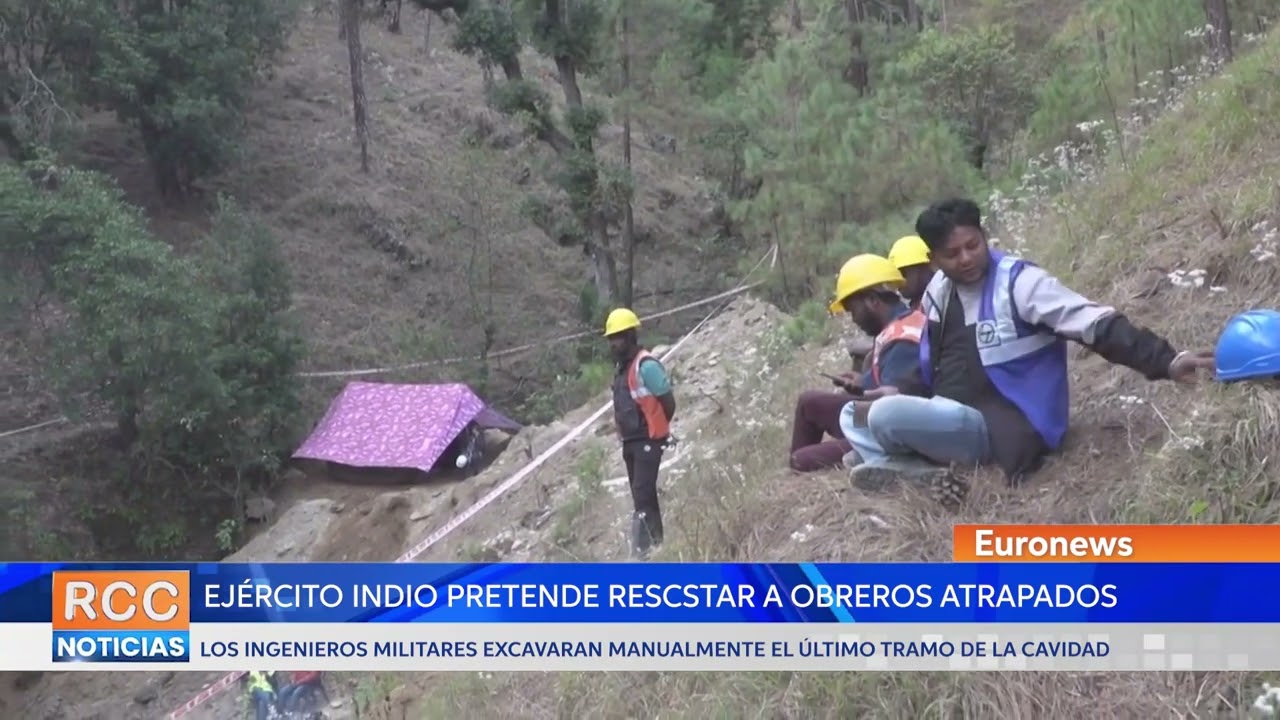 Ejército indio excavará manualmente para rescatar a trabajadores atrapados en túnel