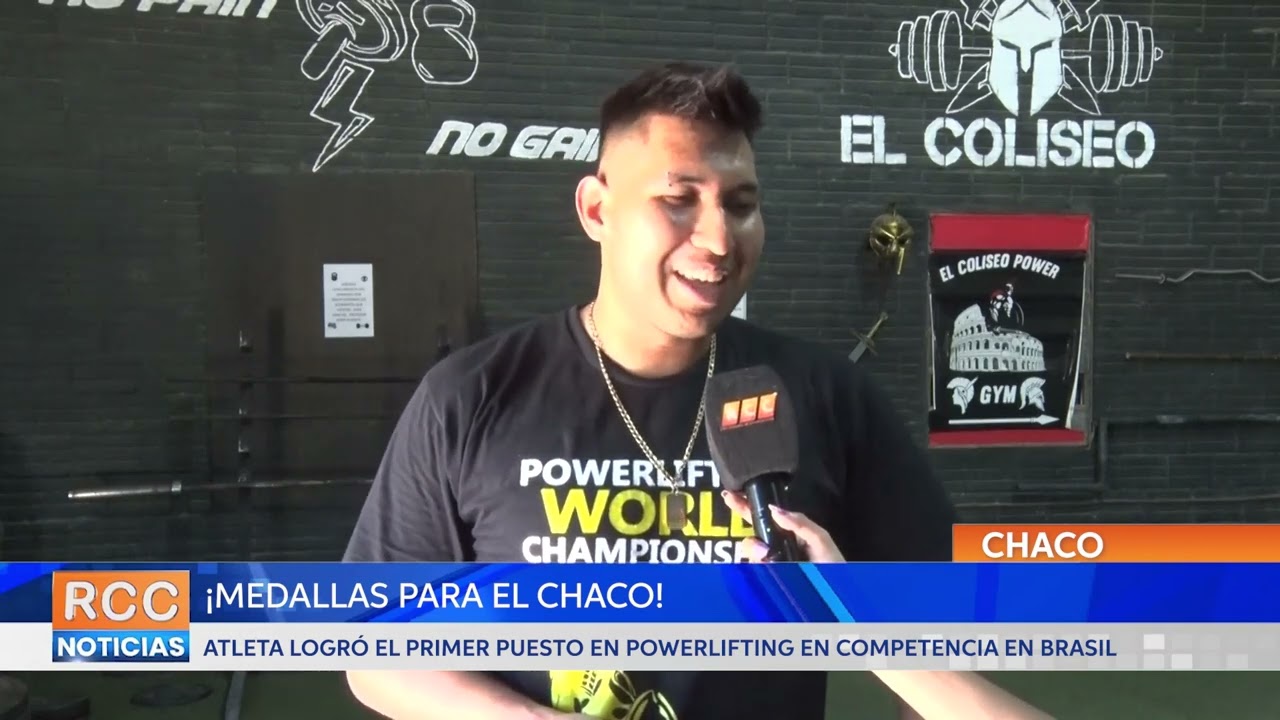 ¡Más medallas para el Chaco! atleta logró consagrarse en Brasil como campeón en Powerlifting