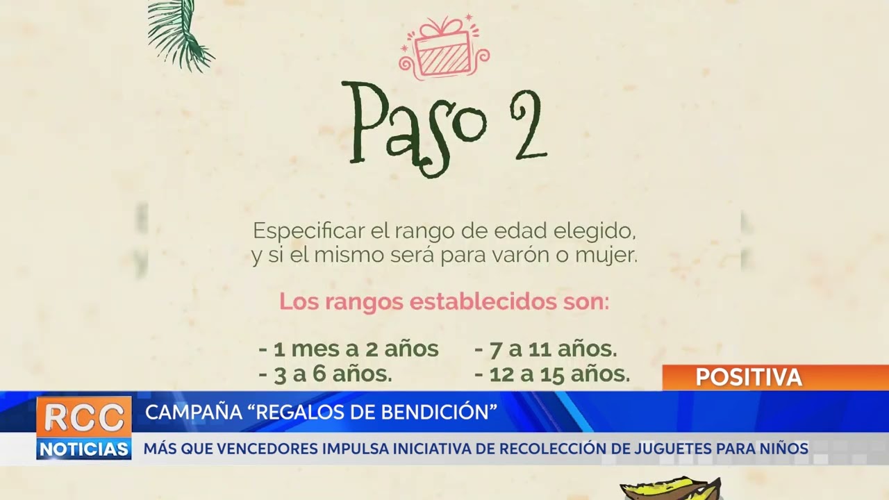 “Regalos de Bendición” una iniciativa que busca brindar una alegría a los niños en estas fiestas