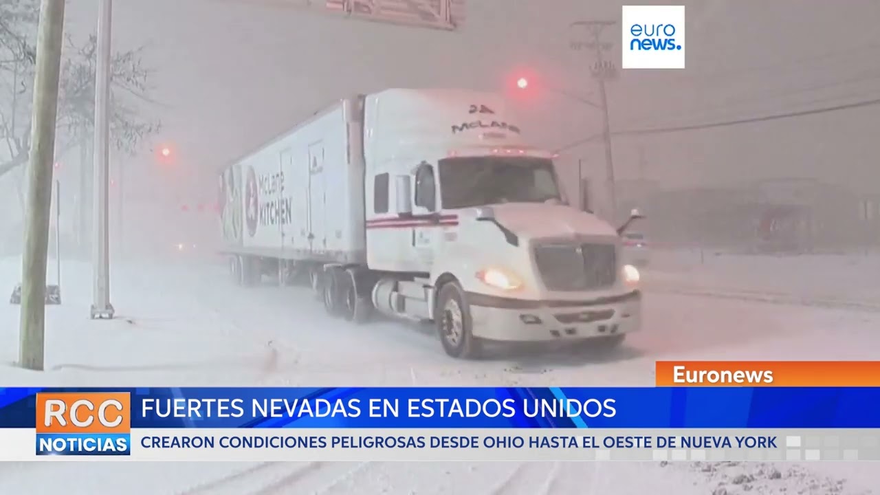 Fuertes nevadas desde Ohio hasta el oeste de Nueva York