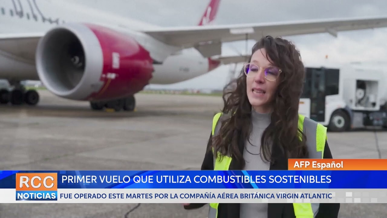 Despega de Londres el primer vuelo transatlántico con combustibles sostenibles