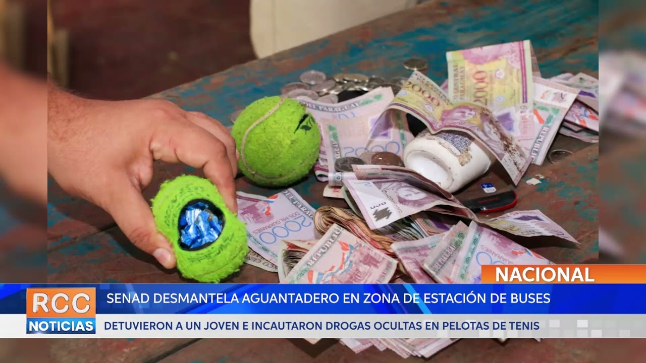 SENAD desmantela aguantadero e incautan estupefacientes escondidos en pelotas de tenis
