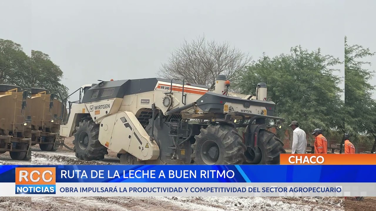 Avanzan sostenidamente las obras del Lote 2 de Ruta de la Leche, en el Chaco