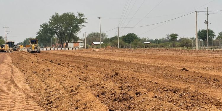 Avanzan sostenidamente las obras del Lote 2 de Ruta de la Leche, en el Chaco